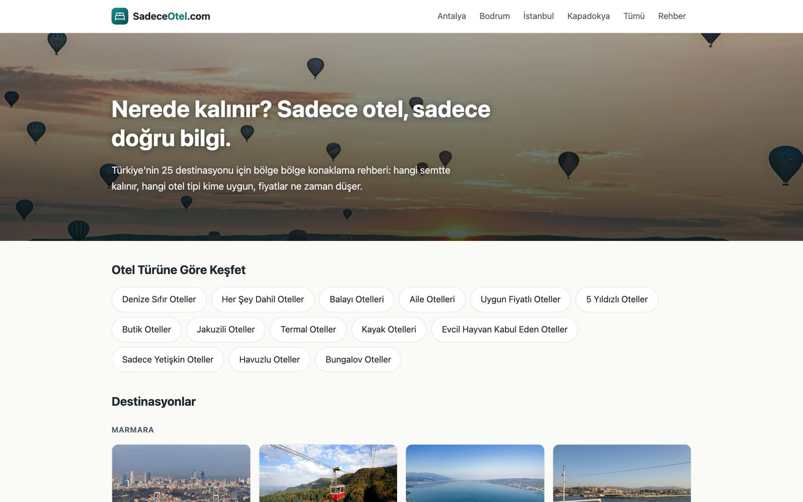 Sadece Otel - sadeceotel.com