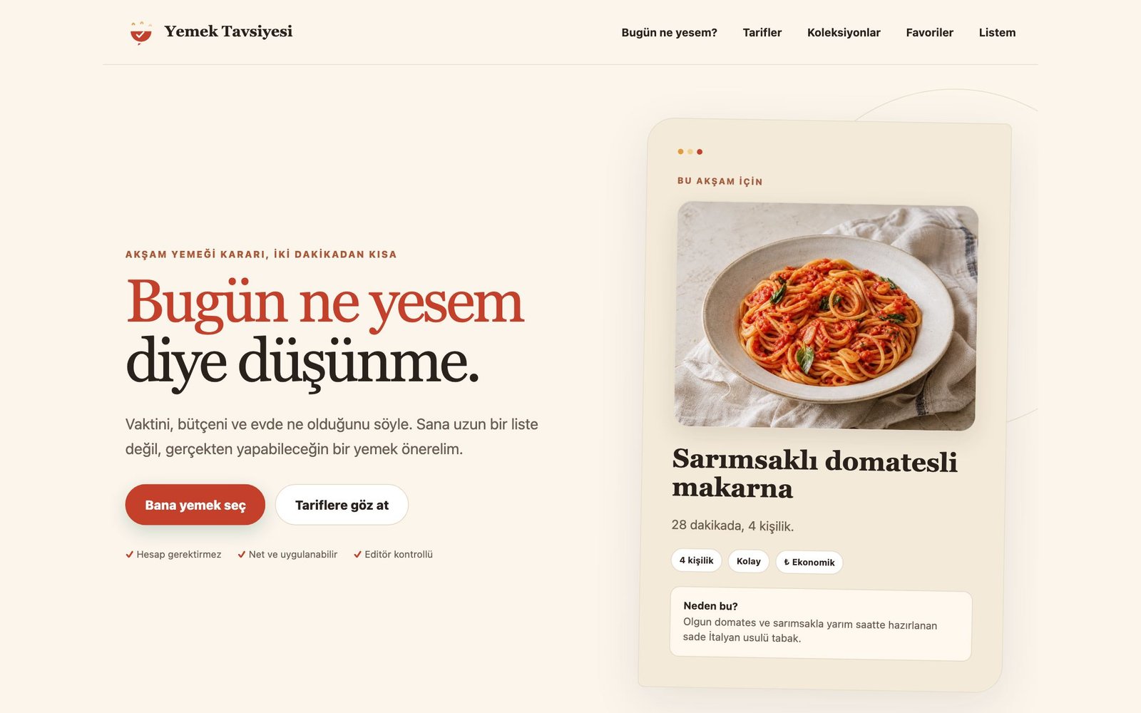 Yemek Tavsiyesi - yemektavsiyesi.com